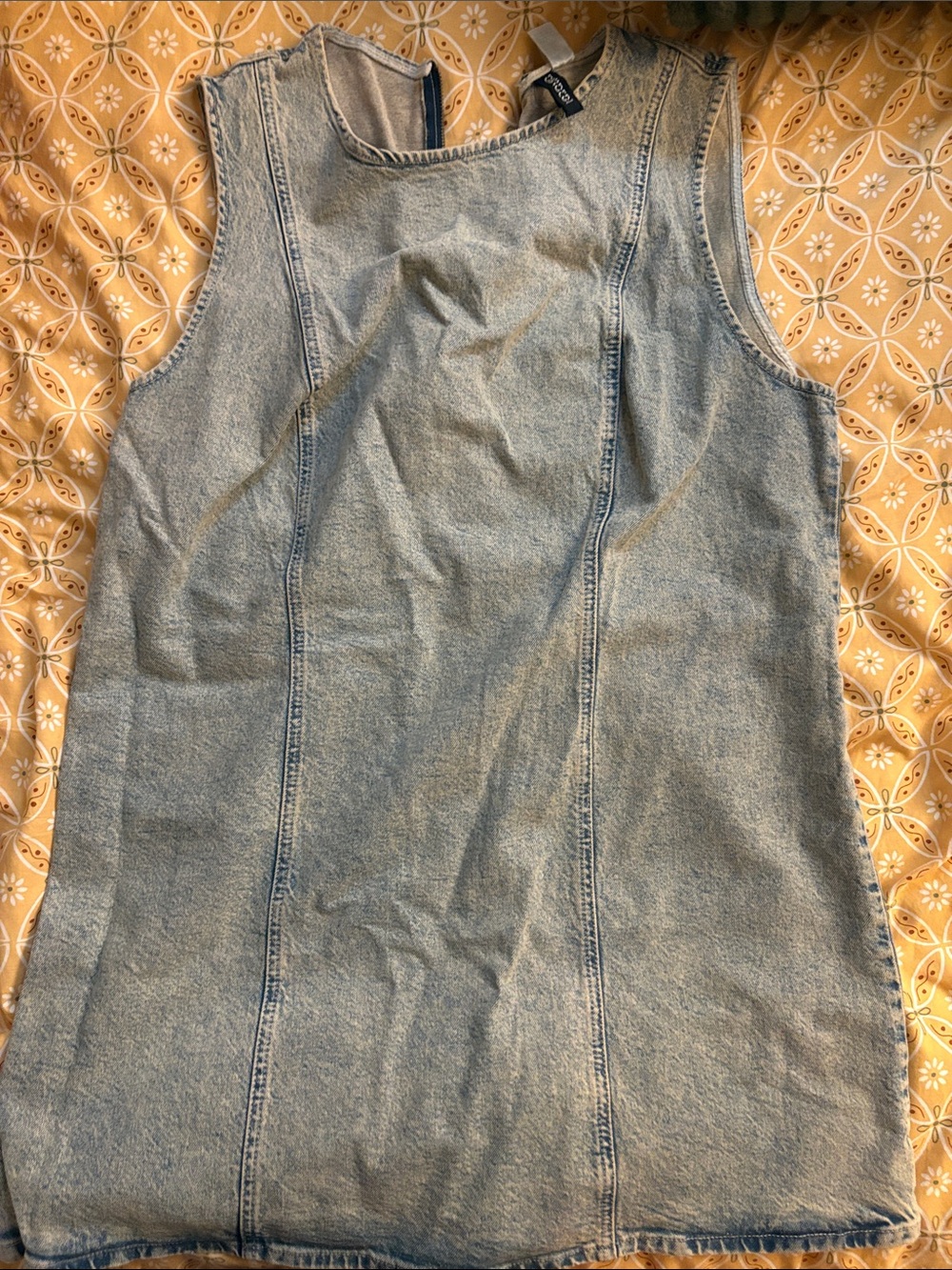 H&M Light Blue Denim Sleeveless Dress